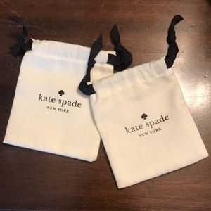 Kate Spade dust bag (set of 2) for jewelry BRAND NEW